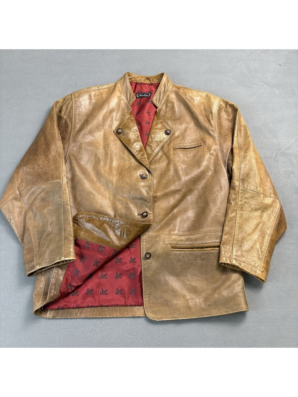 Vintage Pielini Leather Jacket Women’s Size 38 Brown